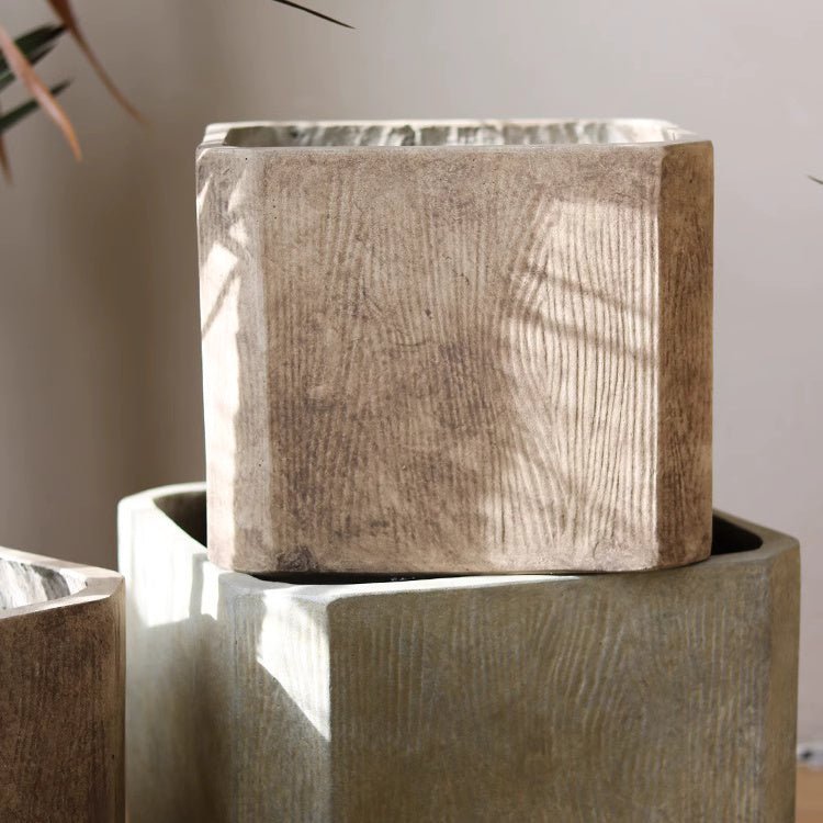 StoneGrain Square Planter - Cheeky Garden