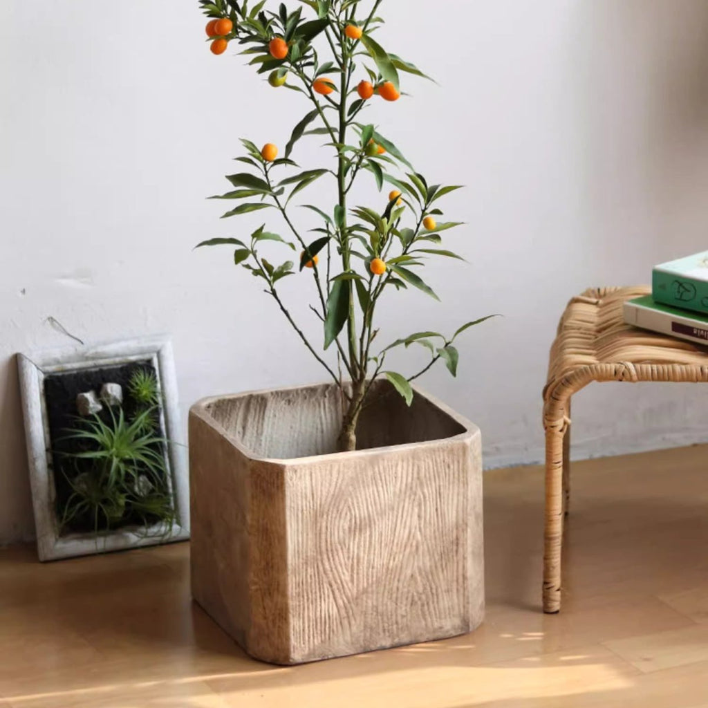 StoneGrain Square Planter - Cheeky Garden