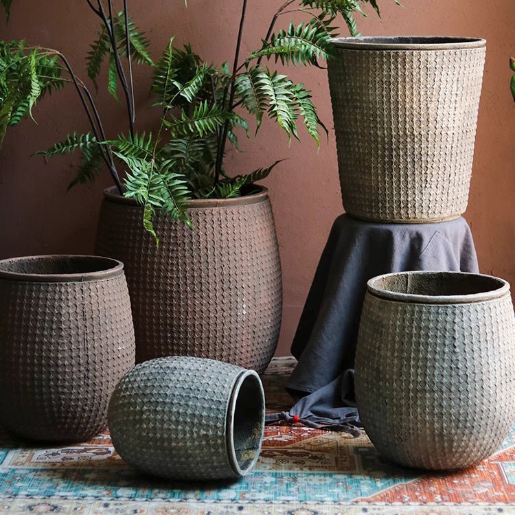 StoneNest Textured Planter - Cheeky Garden