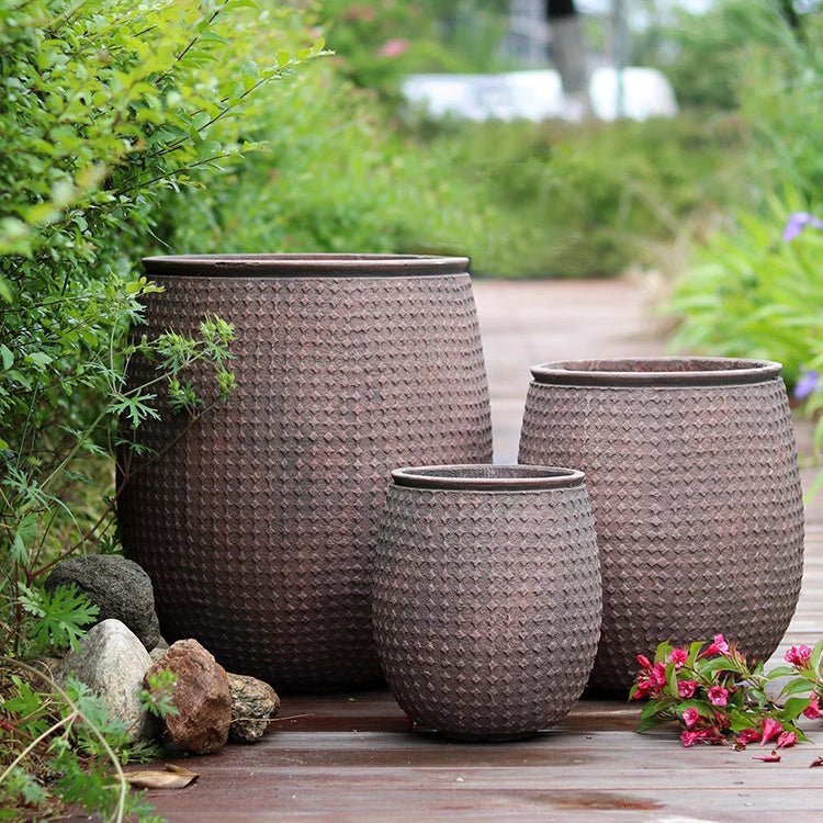StoneNest Textured Planter - Cheeky Garden