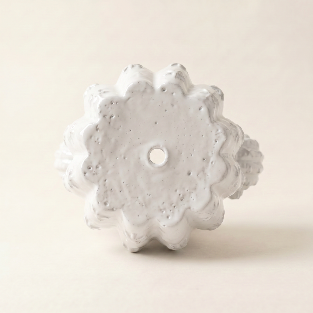 Barrel Cactus Planter – Gypsum White 3.5"