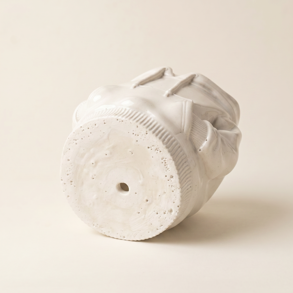 Hoodie Sweatshirt Planter – Gypsum White 4"