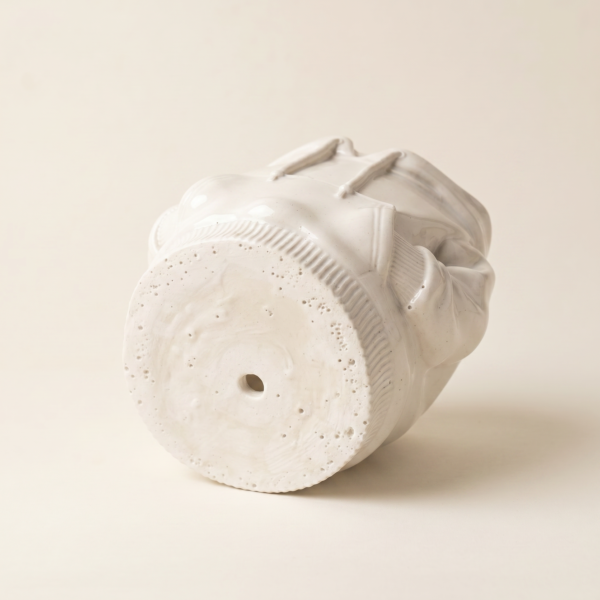Hoodie Sweatshirt Planter – Gypsum White 4"