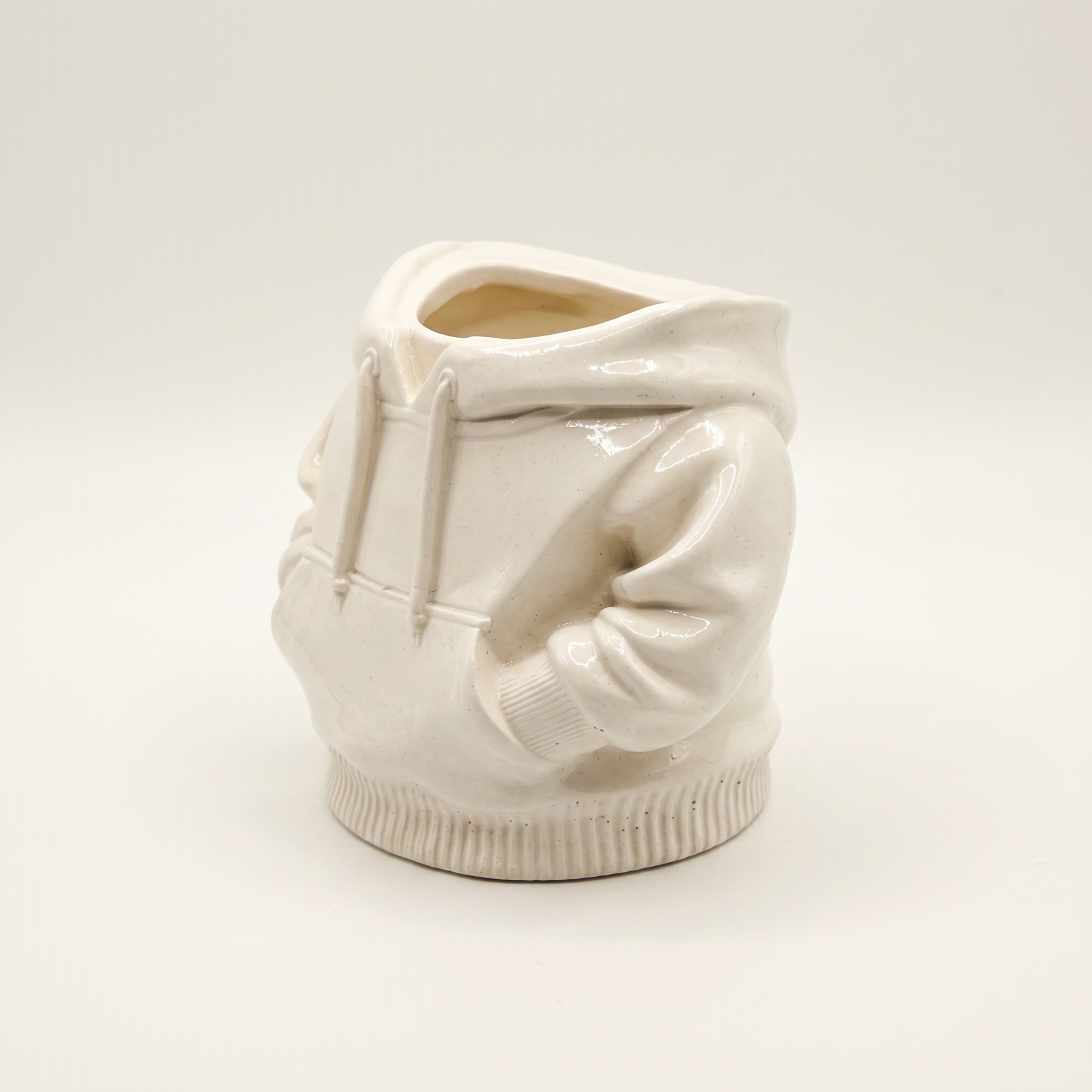 Hoodie Sweatshirt Planter – Gypsum White 4"