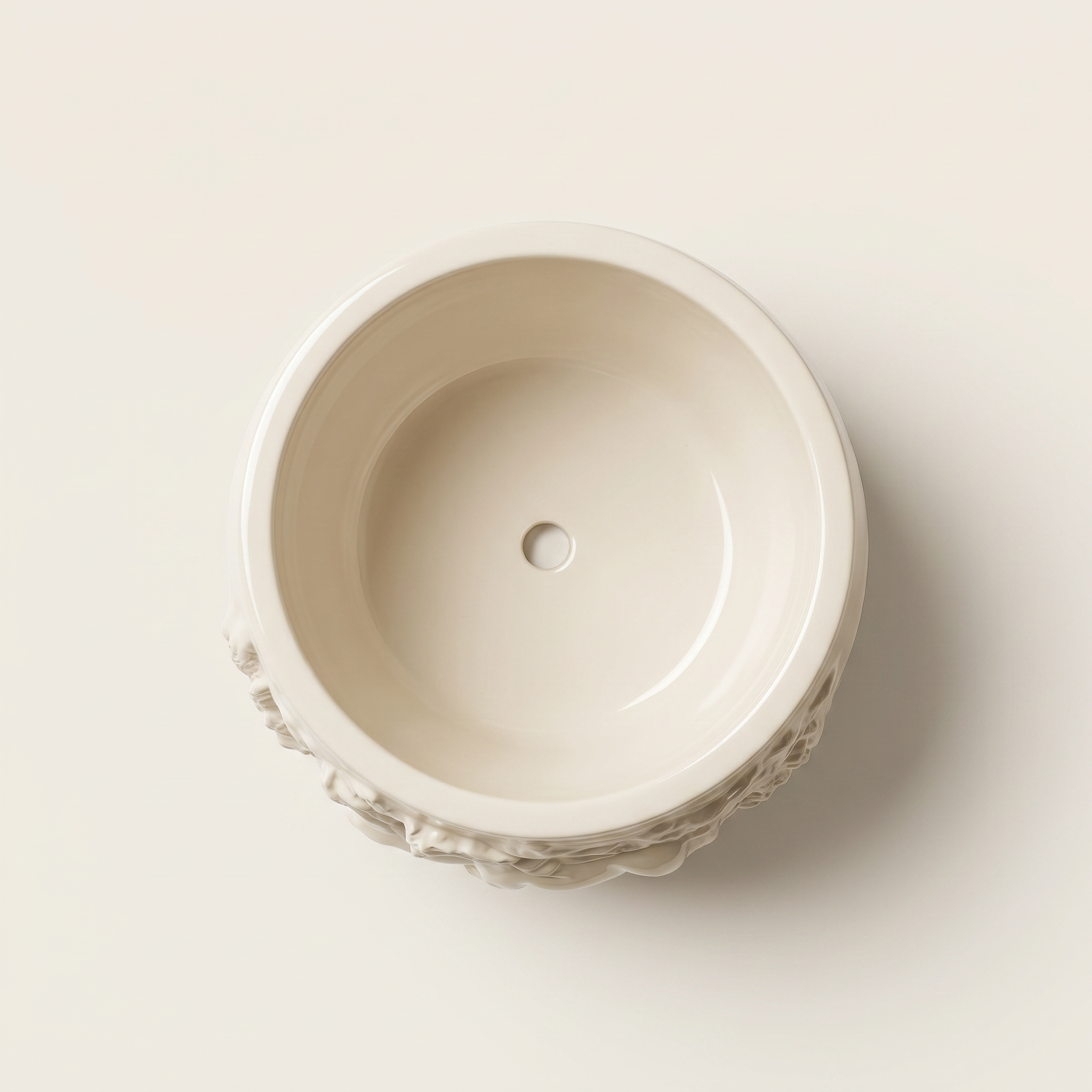 Mustang Horse Relief Planter – Gypsum White 3"