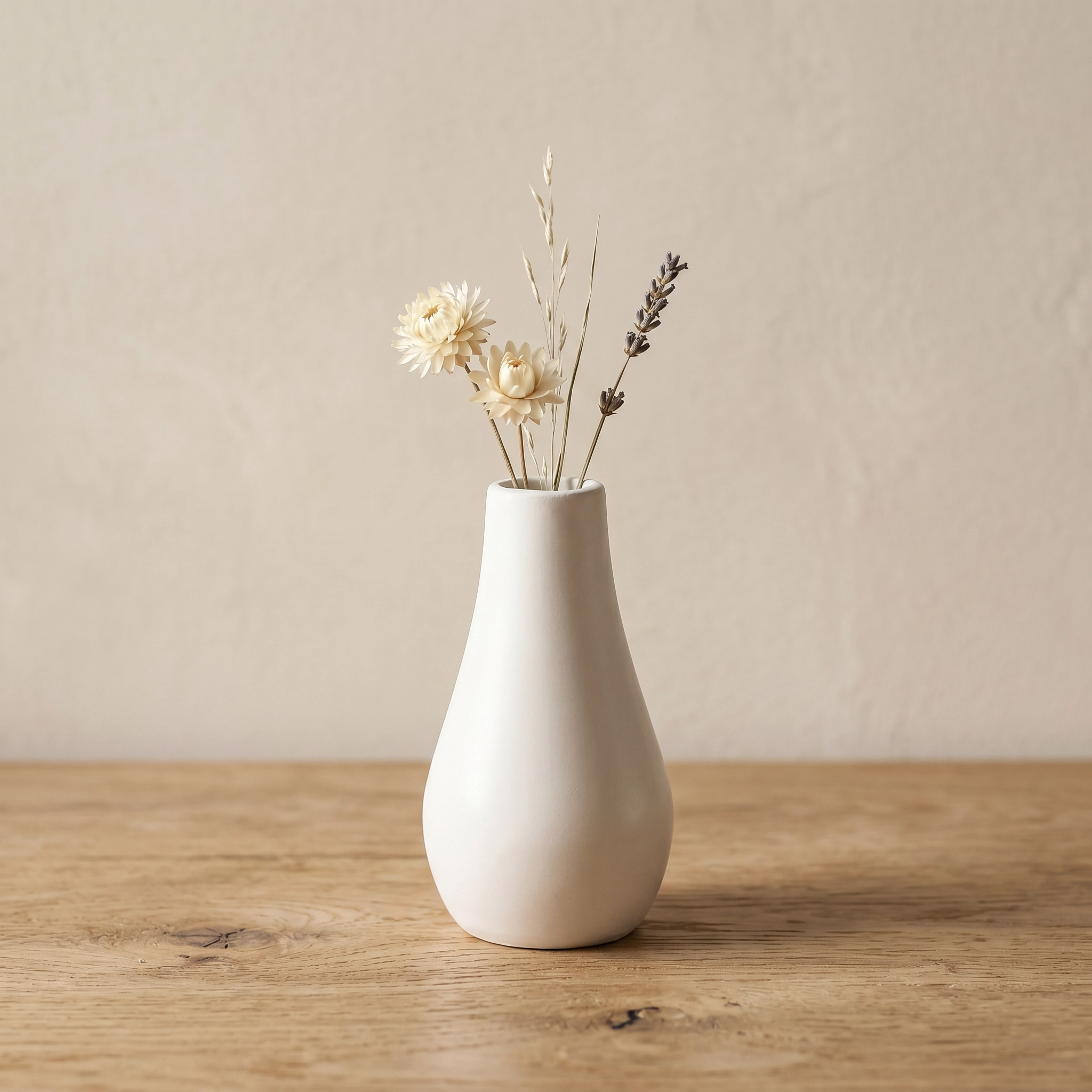 Classic Milk Bottle Vase – Gypsum White 5"