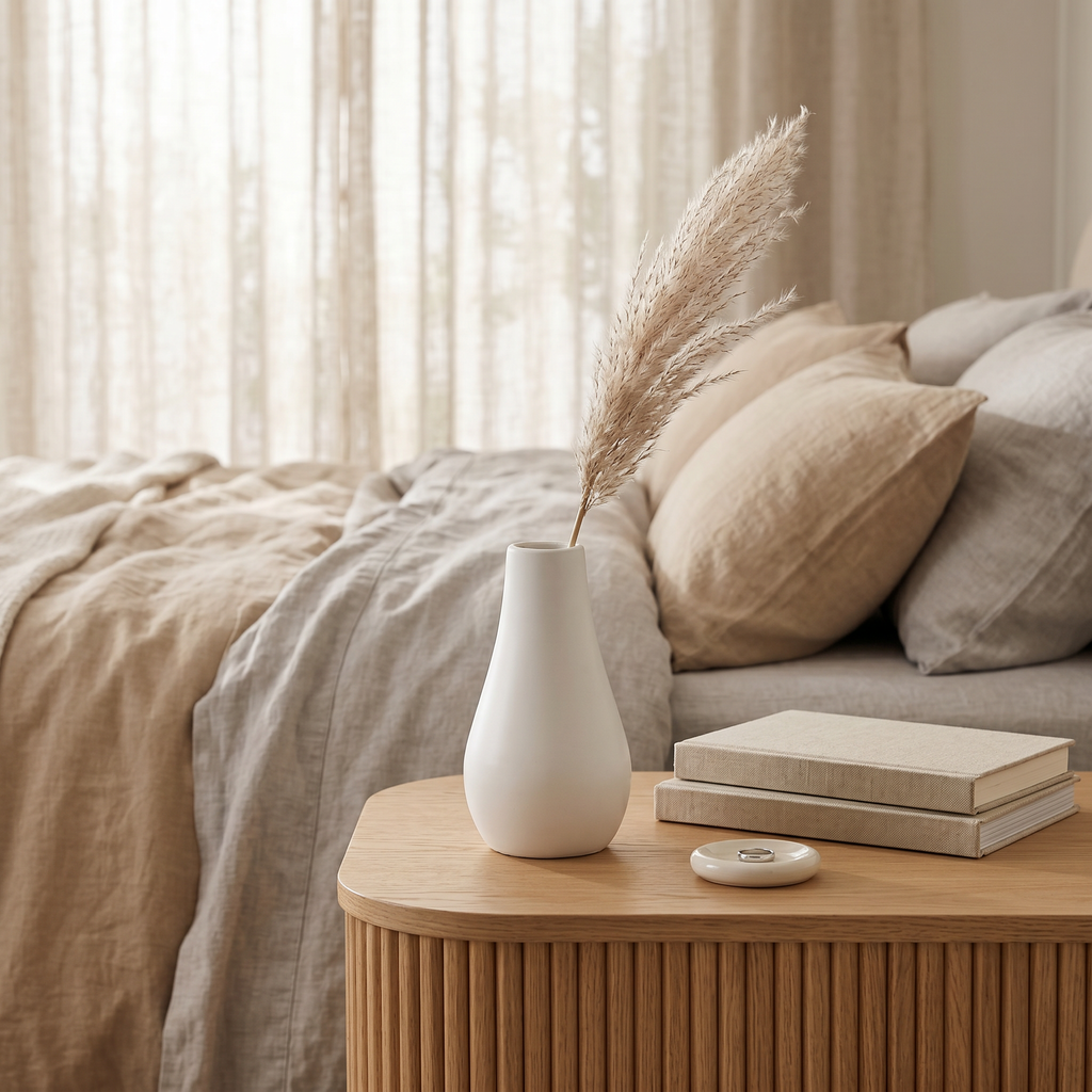 Classic Milk Bottle Vase – Gypsum White 5"