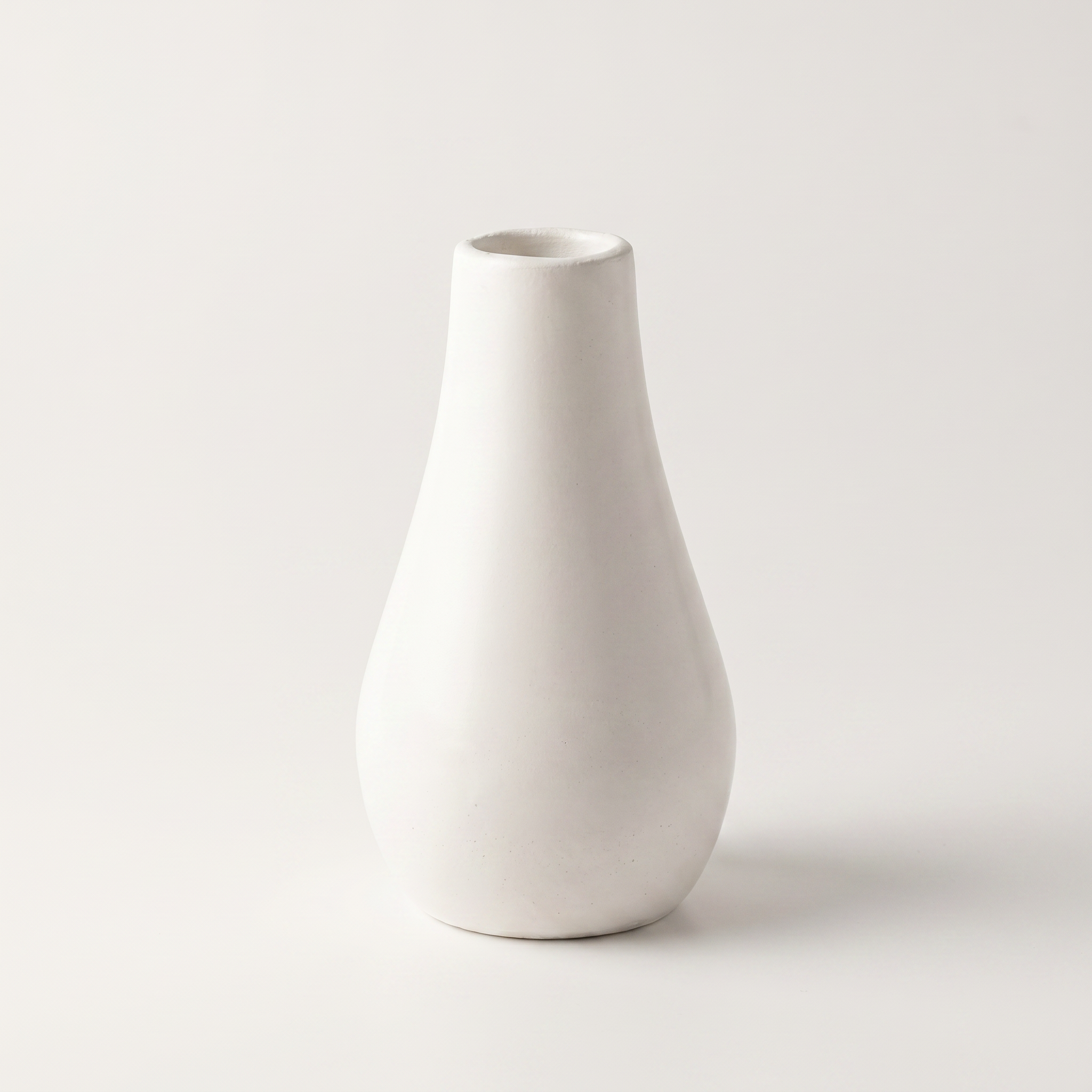 Classic Milk Bottle Vase – Gypsum White 5"