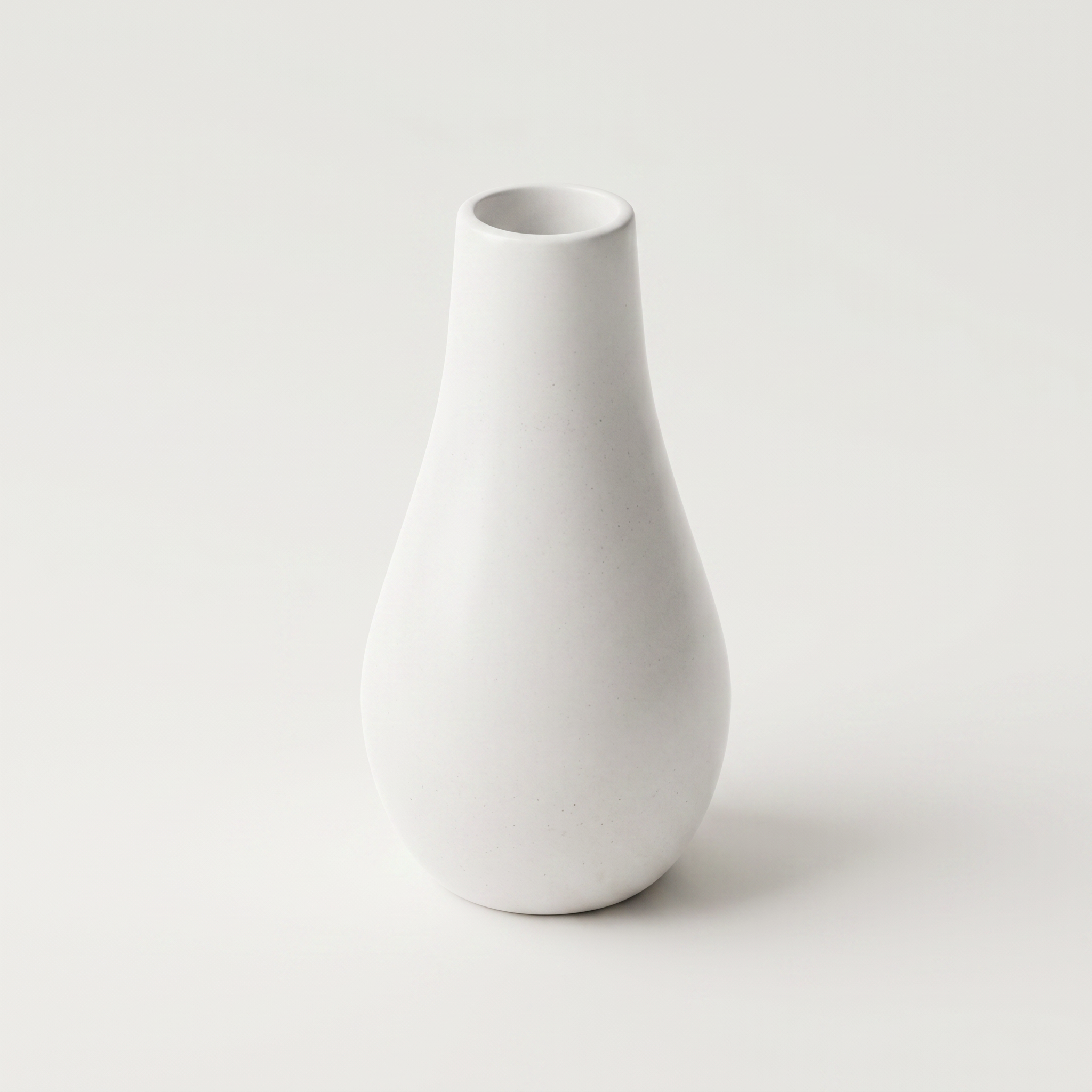 Classic Milk Bottle Vase – Gypsum White 5"