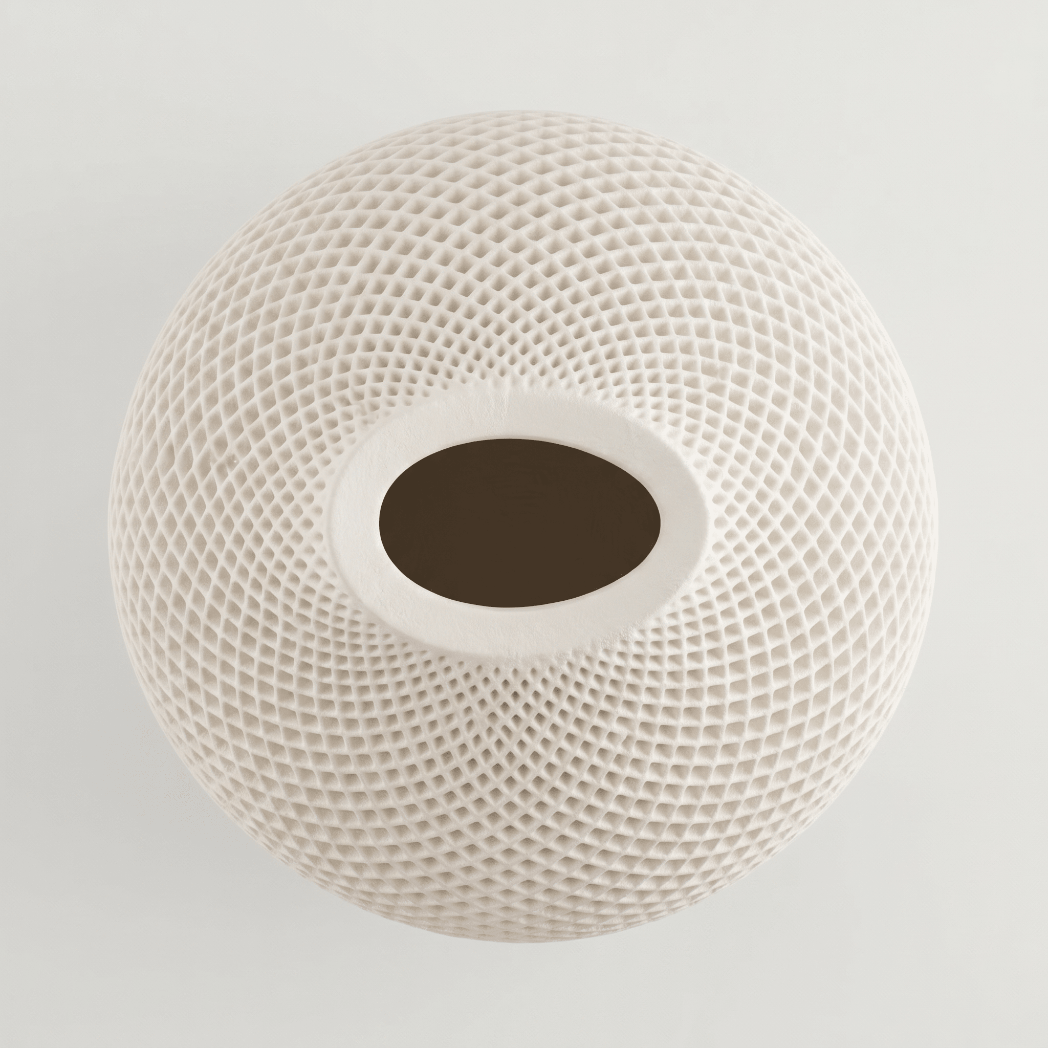 Teardrop Honeycomb Vase – Gypsum White 5" - Cheeky Garden