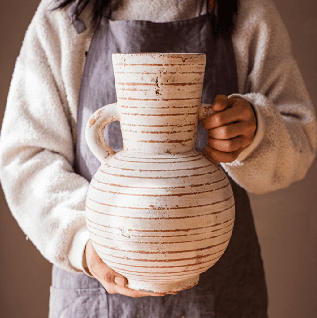 Terracotta Planter Vase with Handles - Cheeky Garden
