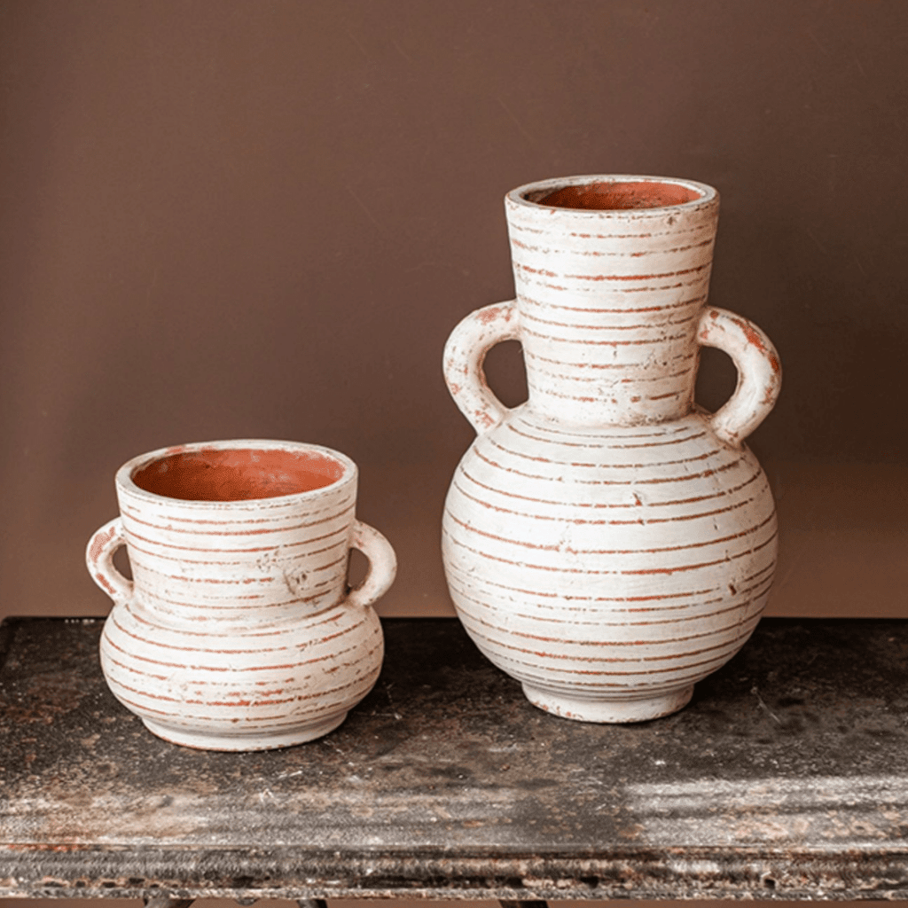 Terracotta Planter Vase with Handles - Cheeky Garden