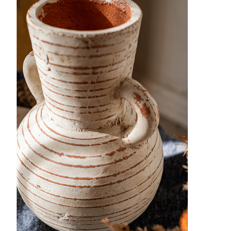 Terracotta Planter Vase with Handles - Cheeky Garden