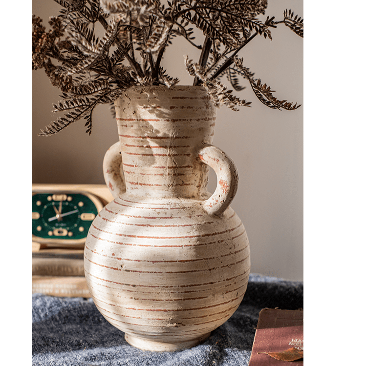 Terracotta Planter Vase with Handles - Cheeky Garden