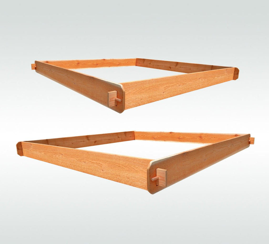 Timberlane Gardens Cedar Raised Bed Kit – Set of Two 6×6 - Cheeky Garden