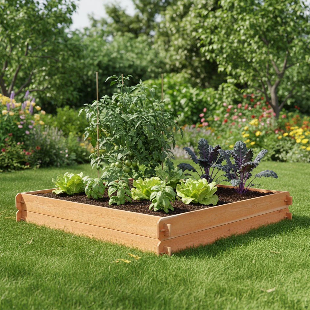 Timberlane Gardens Cedar Raised Bed Kit – Set of Two 6×6 - Cheeky Garden