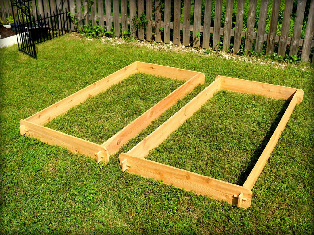 Timberlane Gardens Cedar Raised Bed Kit Set – Two 3×6 - Cheeky Garden
