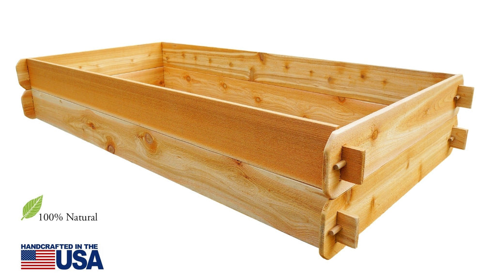 Timberlane Gardens Cedar Raised Bed Kit Set – Two 3×6 - Cheeky Garden