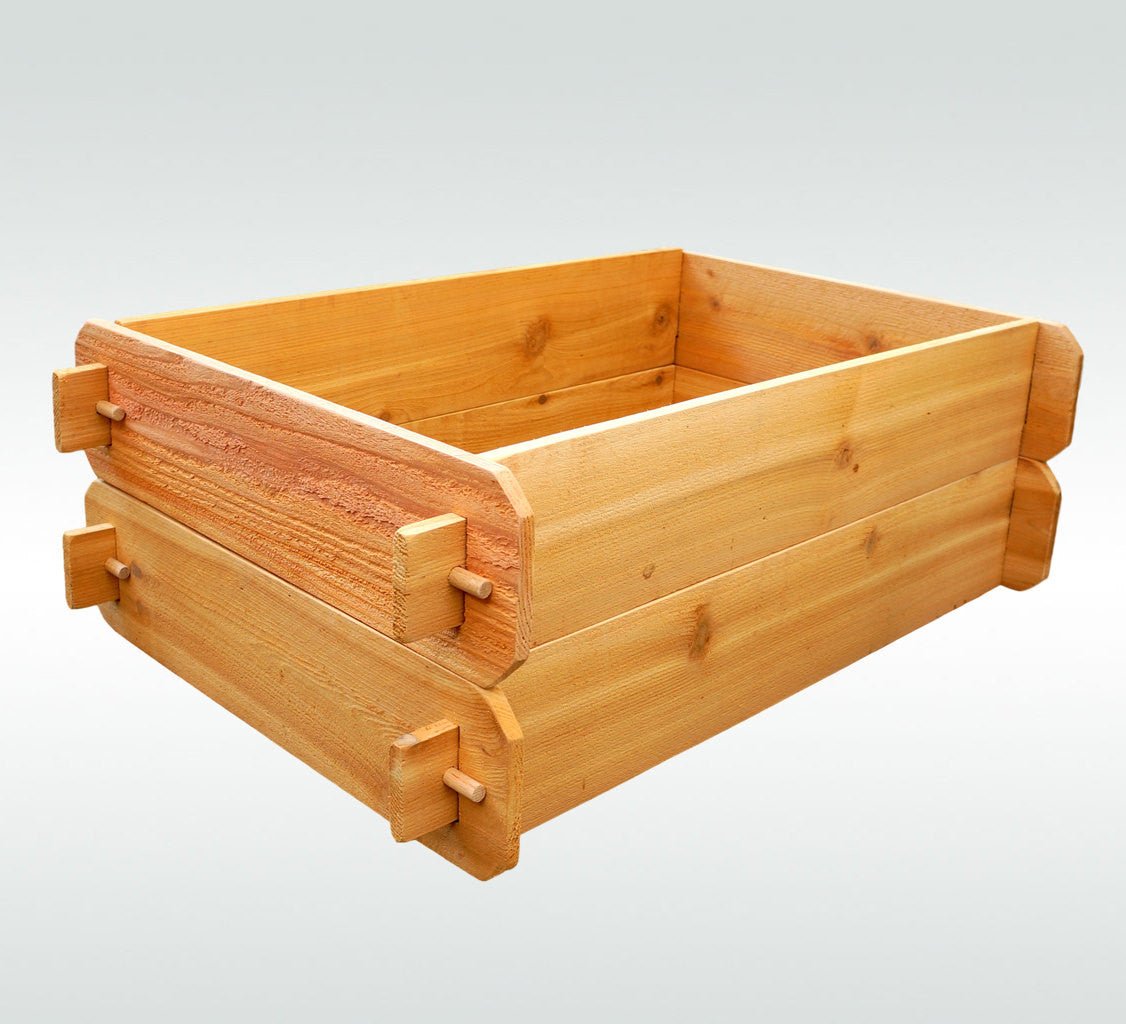 Timberlane Gardens Double Deep Cedar Raised Bed Kit – Two 2×3 - Cheeky Garden