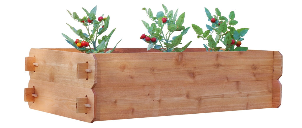 Timberlane Gardens Double Deep Cedar Raised Bed Kit – Two 2×4 - Cheeky Garden