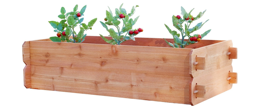 Timberlane Gardens Double Deep Cedar Raised Bed Kit – Two 2×4 - Cheeky Garden