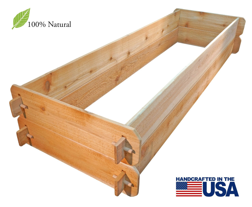 Timberlane Gardens Double Deep Cedar Raised Bed Kit – Two 2×6 - Cheeky Garden