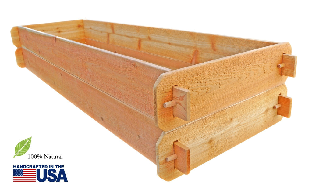 Timberlane Gardens Double Deep Cedar Raised Bed Kit – Two 2×6 - Cheeky Garden