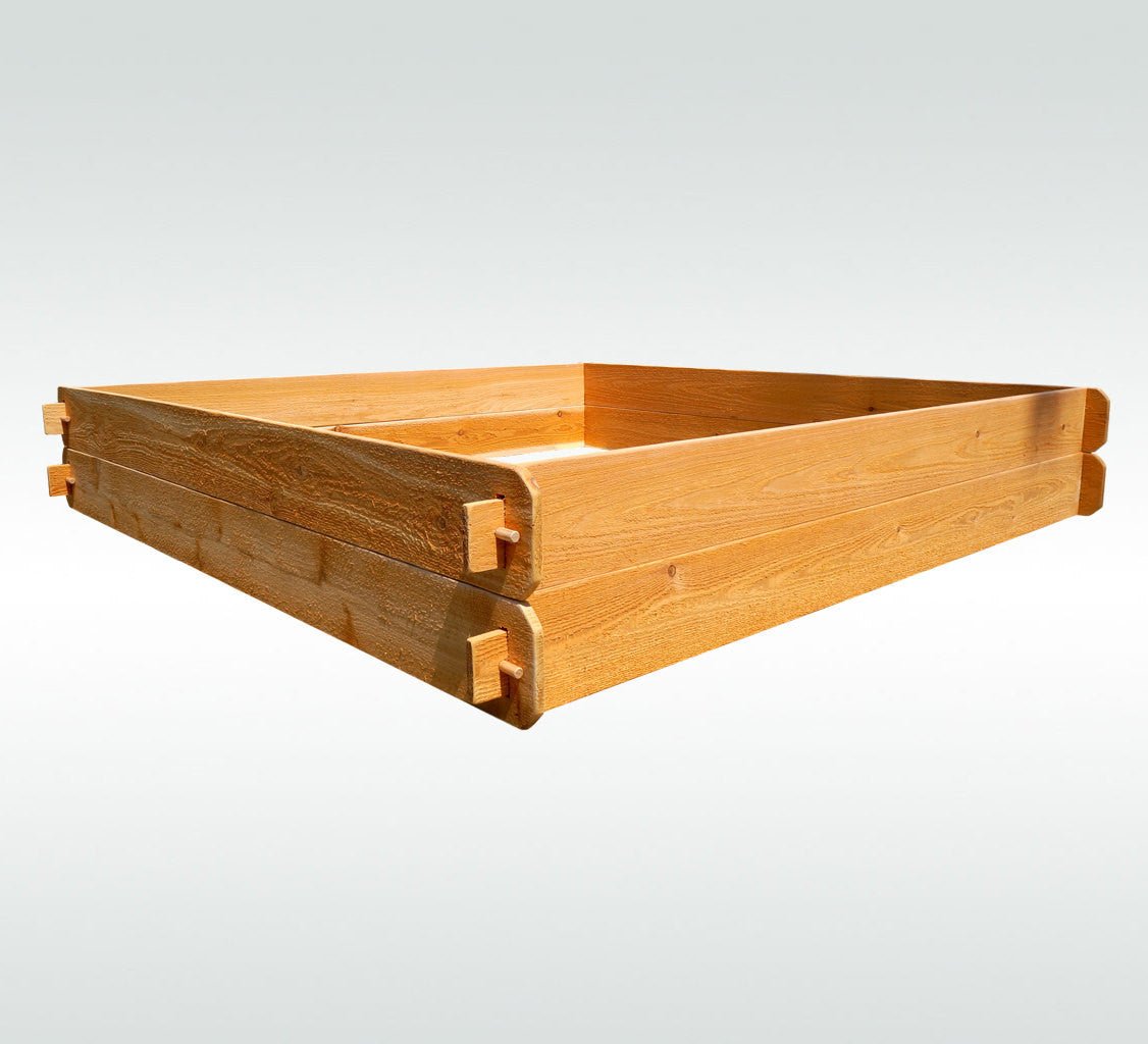 Timberlane Gardens Double Deep Cedar Raised Bed – Two 6×6 - Cheeky Garden