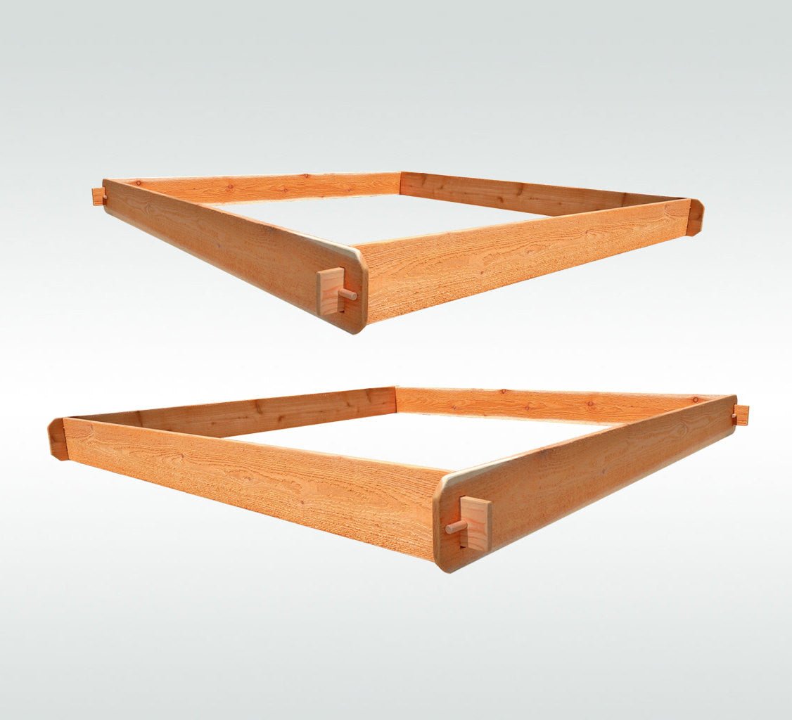 Timberlane Gardens Double Deep Cedar Raised Bed – Two 6×6 - Cheeky Garden
