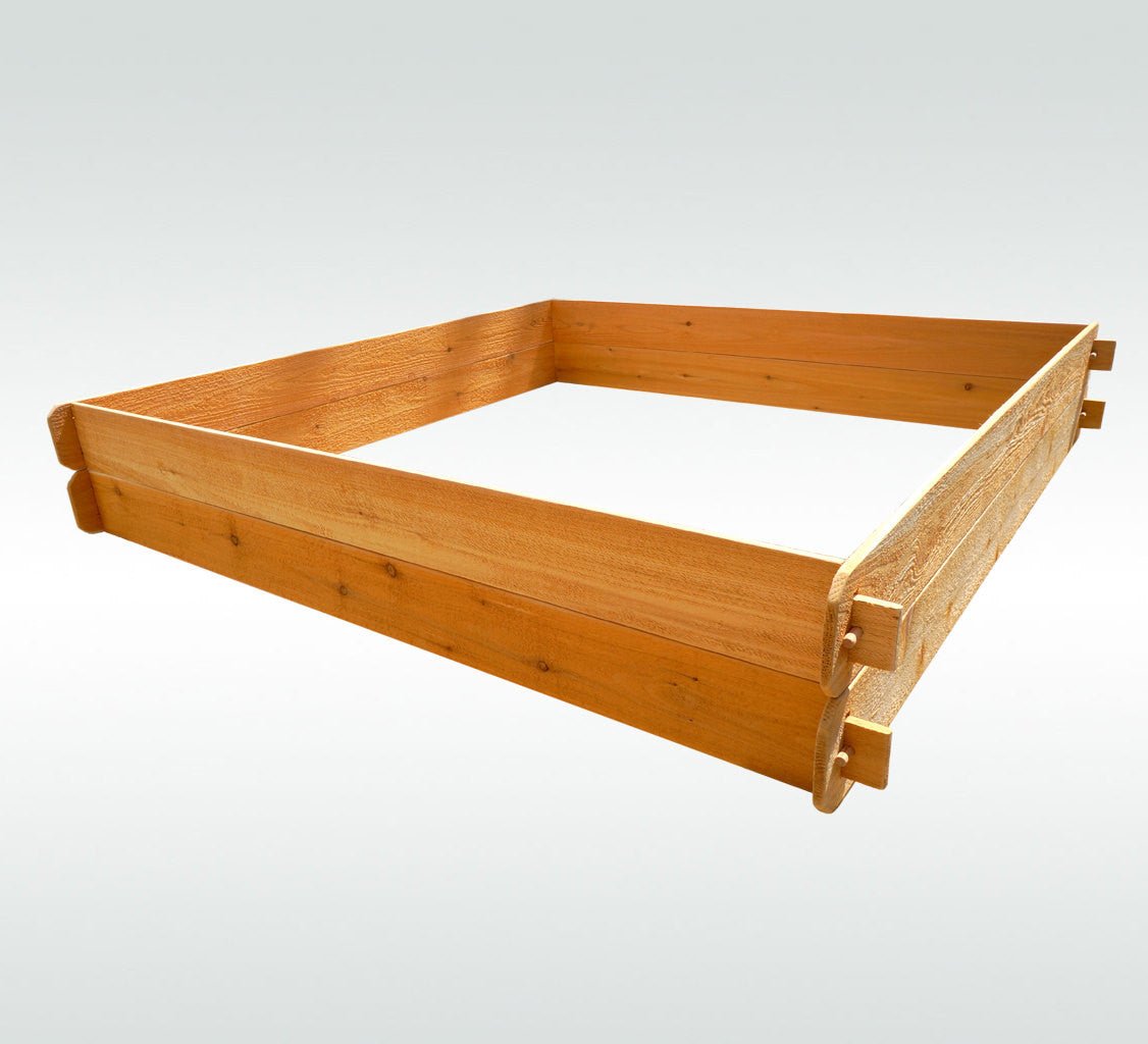 Timberlane Gardens Double Deep Cedar Raised Bed – Two 6×6 - Cheeky Garden