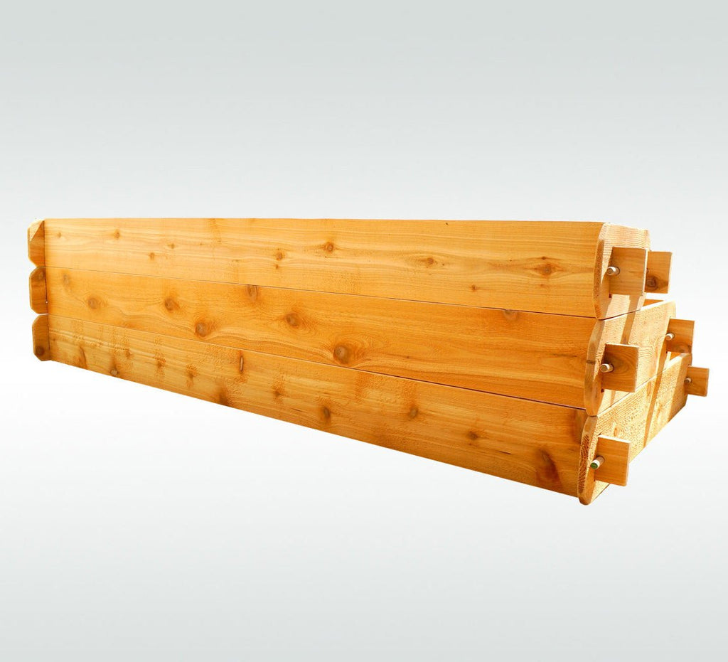 Timberlane Gardens Raised Garden Bed Kit Large 3 Tiered (1x6 2x6 3x6) Select Cedar Elevated Planter - Cheeky Garden