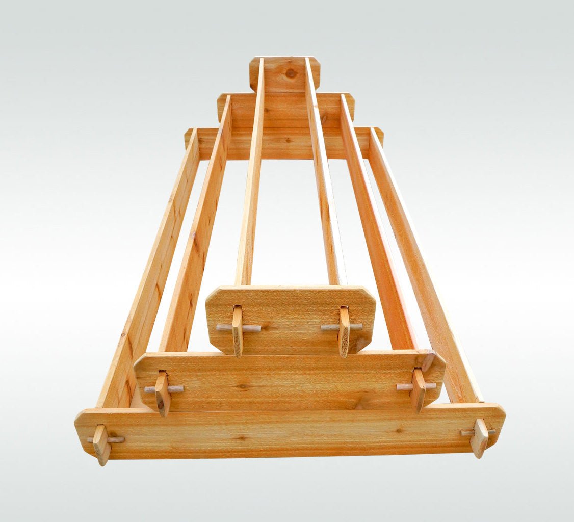 Timberlane Gardens Raised Garden Bed Kit Large 3 Tiered (1x6 2x6 3x6) Select Cedar Elevated Planter - Cheeky Garden
