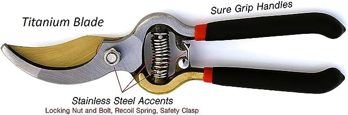 Titanium Bypass Garden Pruner Clippers - Cheeky Garden