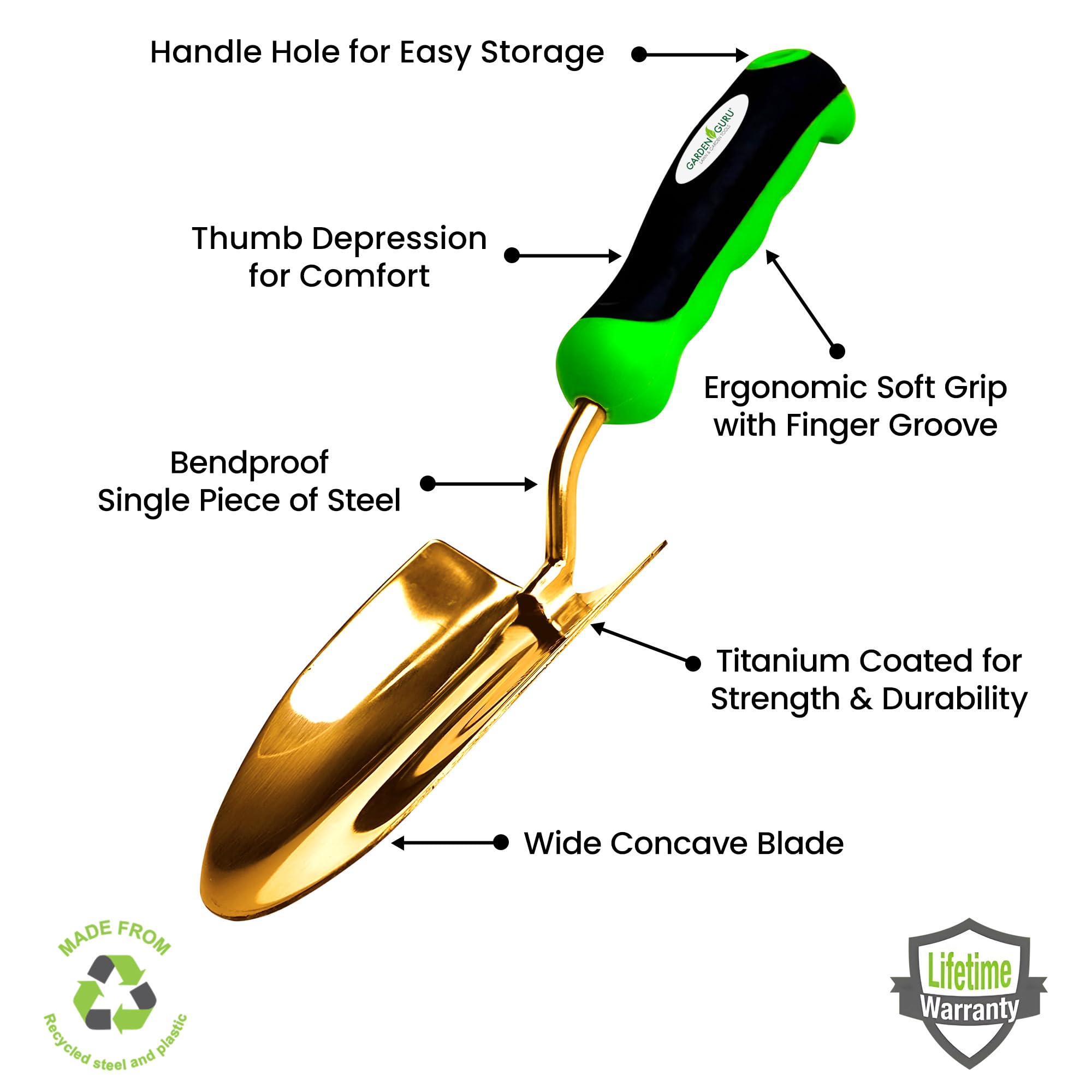 Titanium Garden Trowel - Cheeky Garden