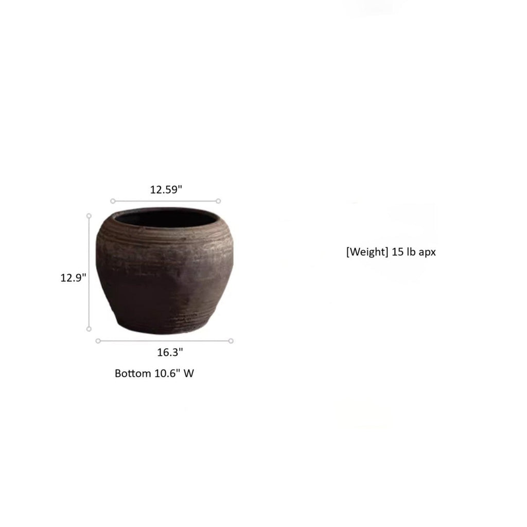 Traditional Round Belly Zen Style Ceramic Vase - Cheeky Garden