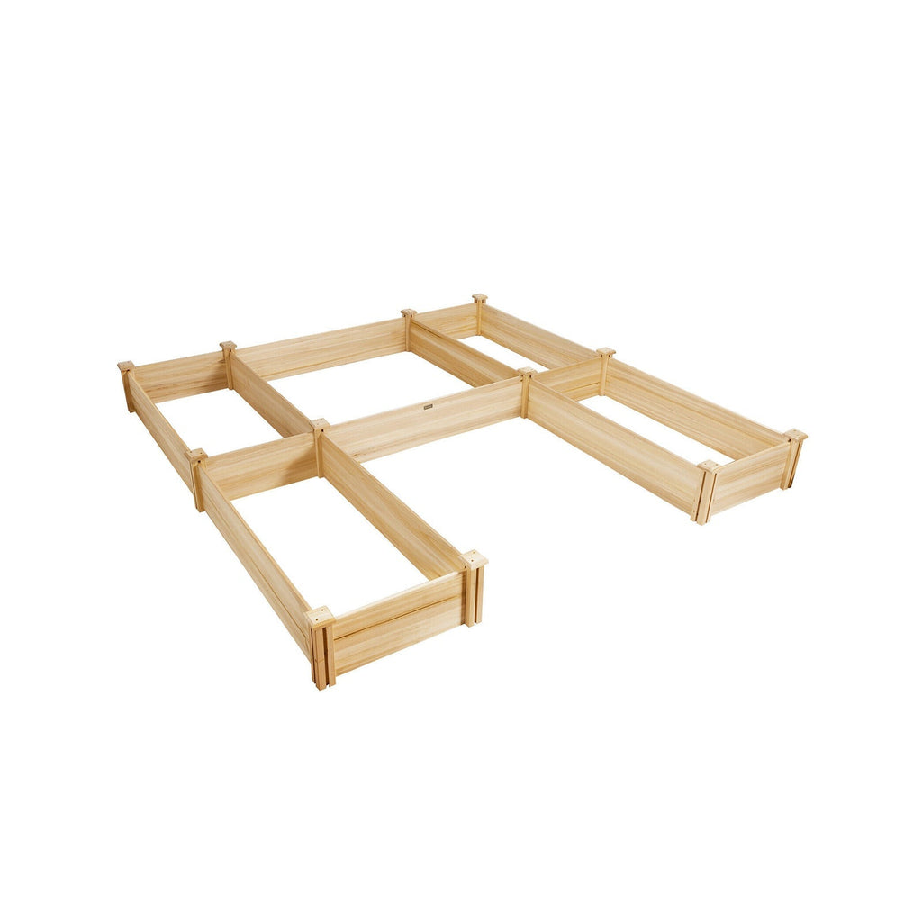 U-Shaped Wooden Garden Raised Bed for Backyard and Patio - Cheeky Garden