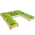 U-Shaped Wooden Garden Raised Bed for Backyard and Patio - Cheeky Garden