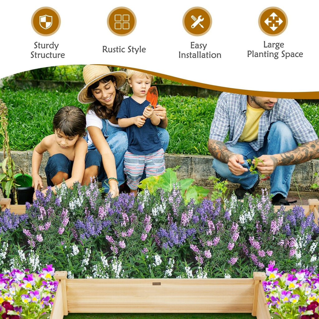 U-Shaped Wooden Garden Raised Bed for Backyard and Patio - Cheeky Garden
