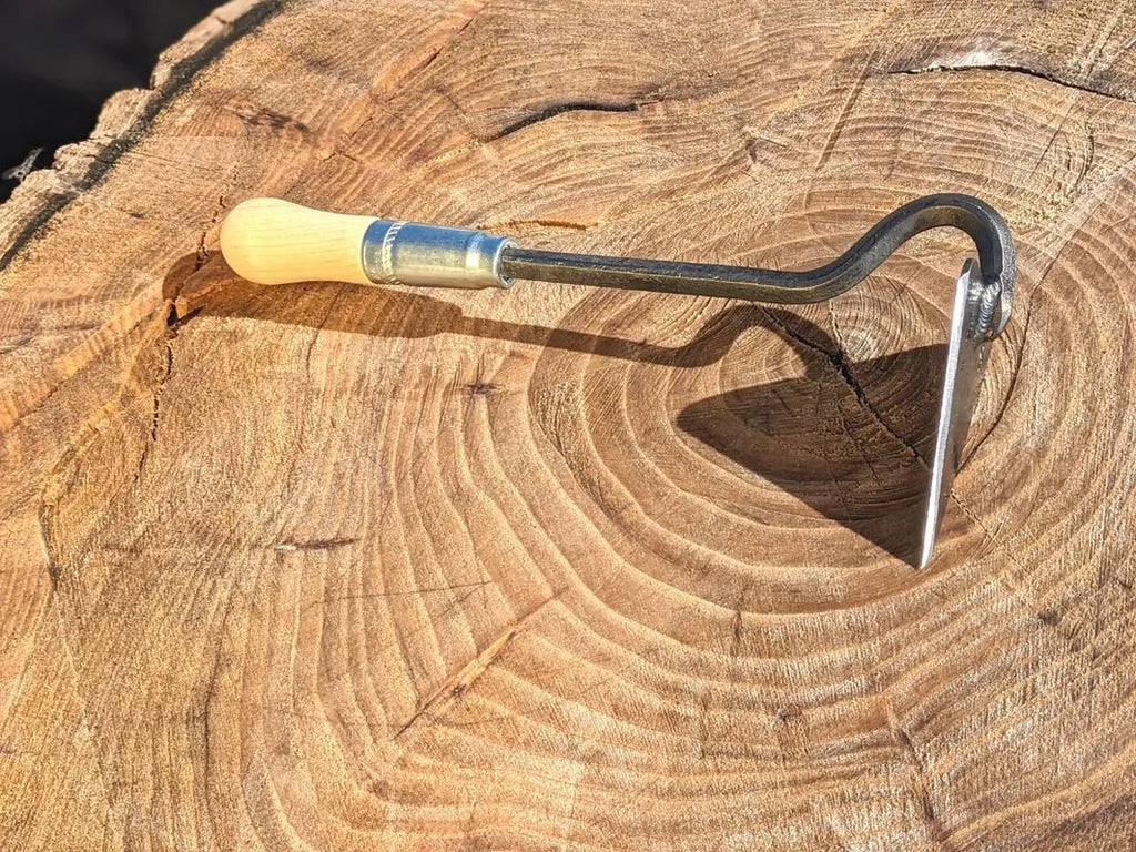 V-Hoe (Warren Hoe, Aggressive Hoe) Hand Forged Garden Tool - Cheeky Garden