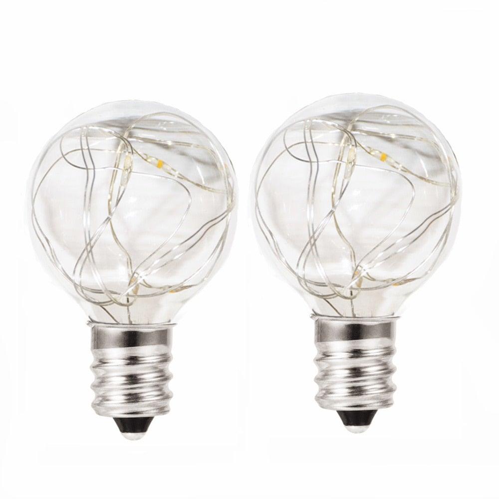 Vanity Tungsten Incandescent Filament Light Bulb For Solar Light Accessories Waterproof Light Bulb Decorative Antique Filament Light Warm Cage Filament Light Bulb for Table Lamp Restaurant Home Office Light - Cheeky Garden