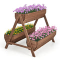 Vertical Raised Garden bed with 3 Wooden Planter Boxes - Cheeky Garden