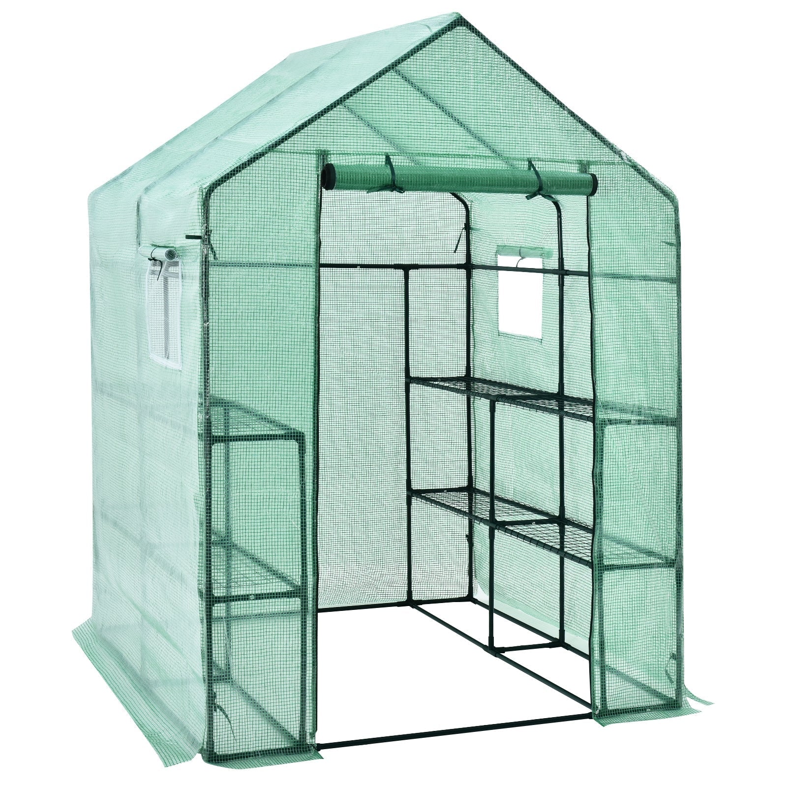 Walk-in Greenhouse 56 x 56 x 77 Inch Gardening with Observation Windows - Cheeky Garden