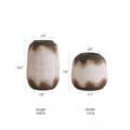 Watertight Brown Imprint Ceramic Vase - Cheeky Garden