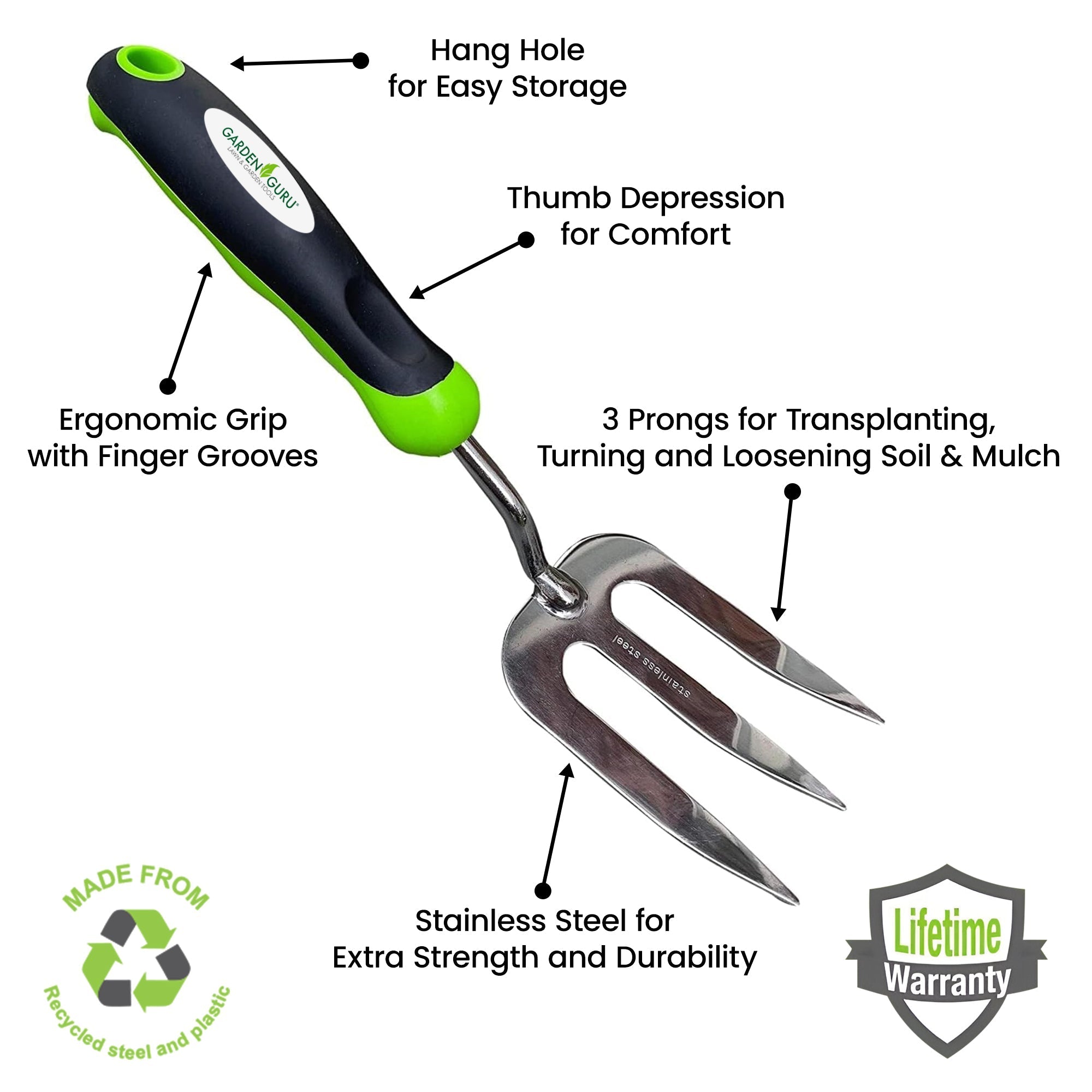 Weeding Set - Includes Dandelion Weeder, Weeding Fork, Patio Crack Weeder - Cheeky Garden