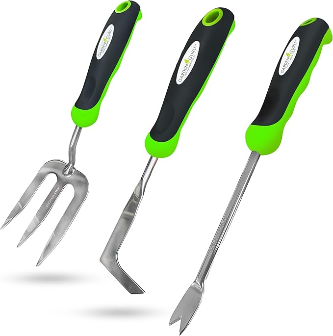 Weeding Set - Includes Dandelion Weeder, Weeding Fork, Patio Crack Weeder - Cheeky Garden