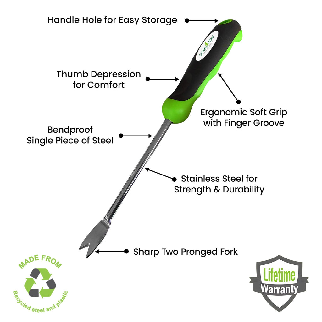 Weeding Set - Includes Dandelion Weeder, Weeding Fork, Patio Crack Weeder - Cheeky Garden