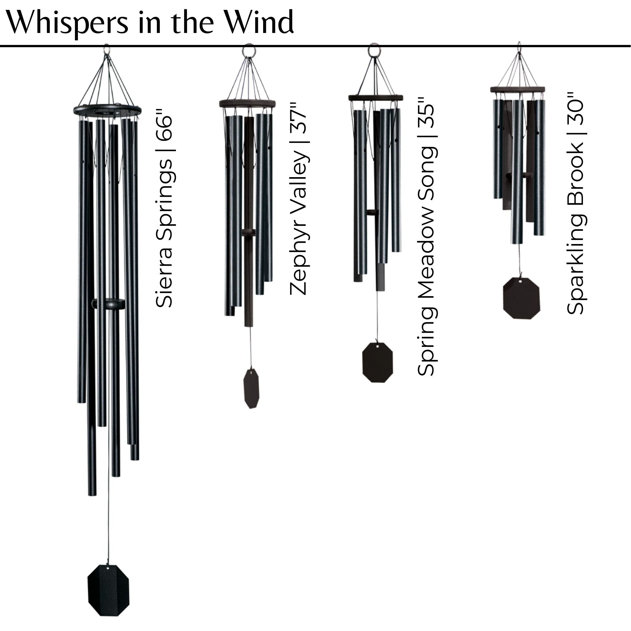Whispers in the Wind Series Wind Chimes - Cheeky Garden