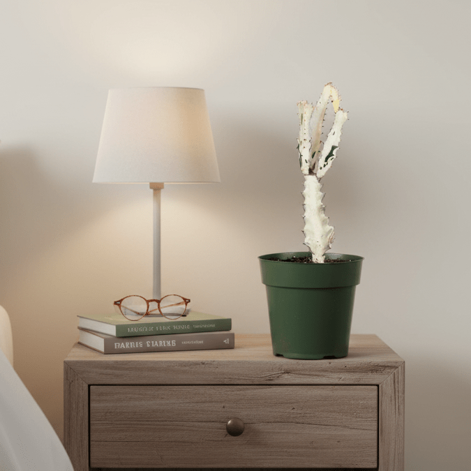 White Ghost Albo Succulent (Euphorbia Lactea ‘White Ghost’) - Cheeky Garden