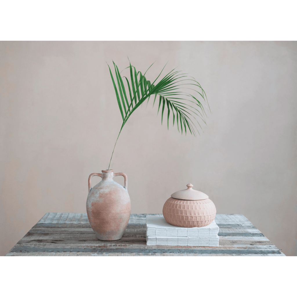Willow Terracotta Urn with Handles - Cheeky Garden