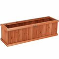 Wooden Decorative Planter Box for Garden Yard and Window - Cheeky Garden